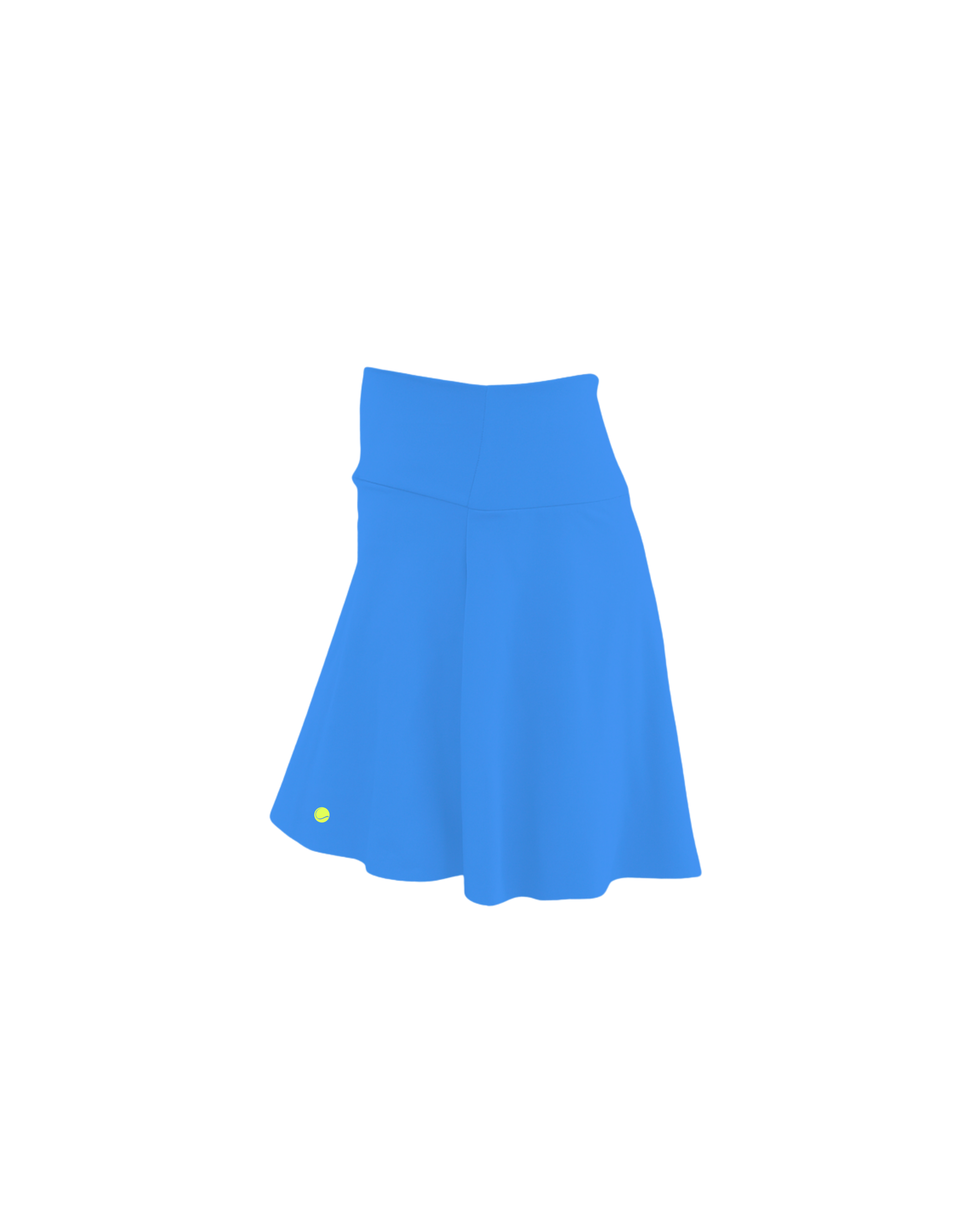 Plain Skirt Azul