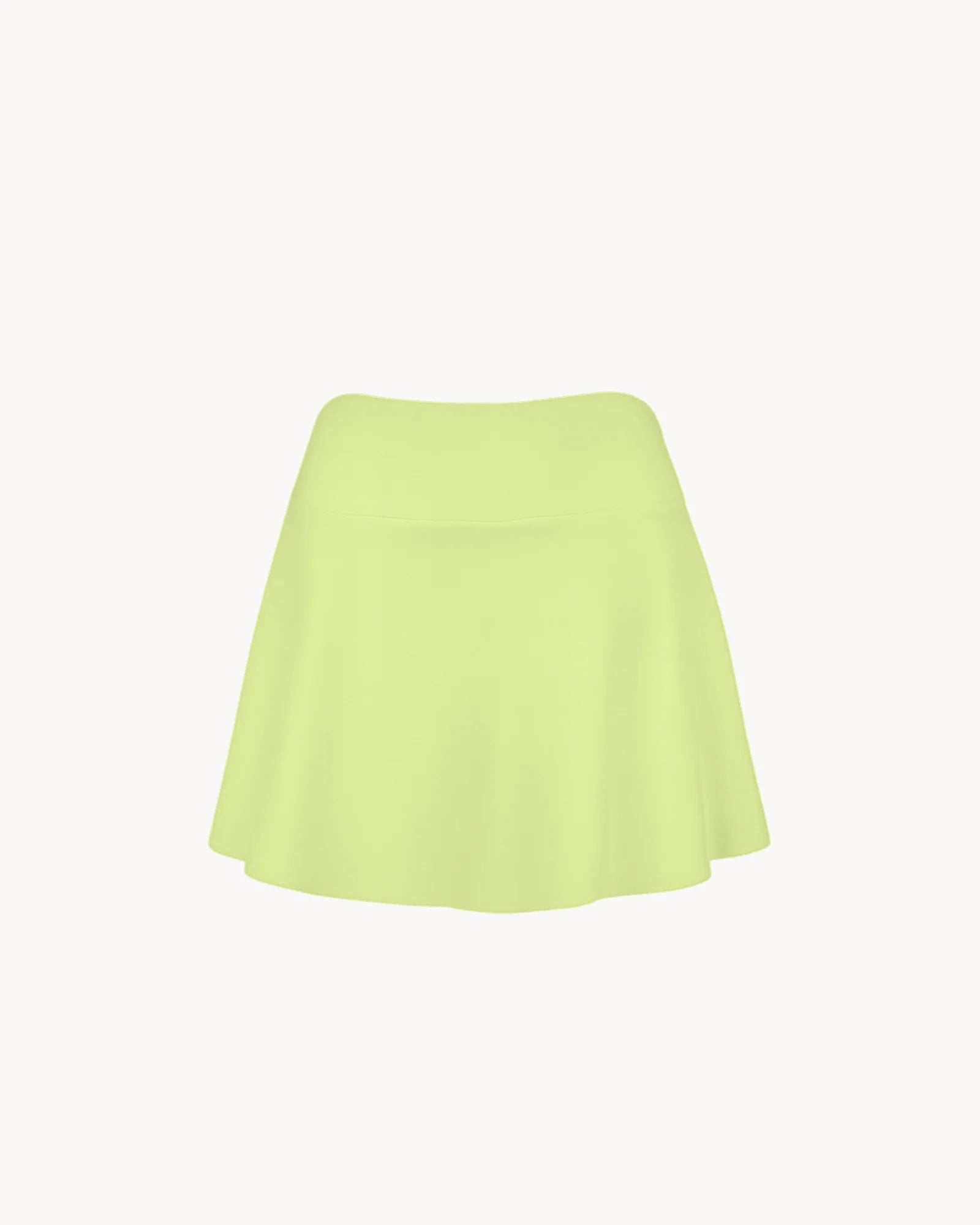 Plain Skirt Lime Green