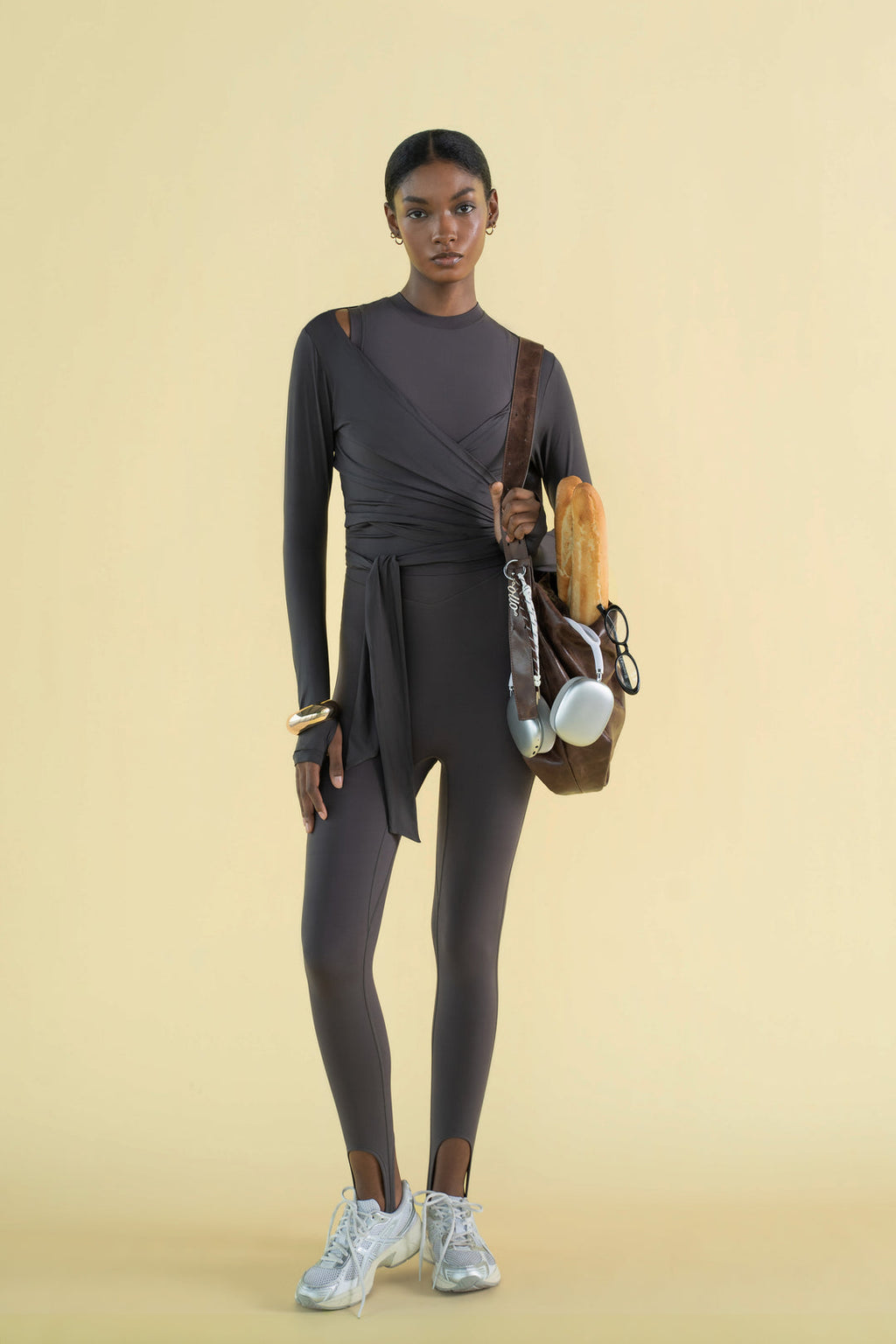 Stirrup Onesie Coffee Bean