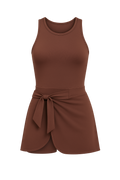 Vestido Twist Essence Marrón