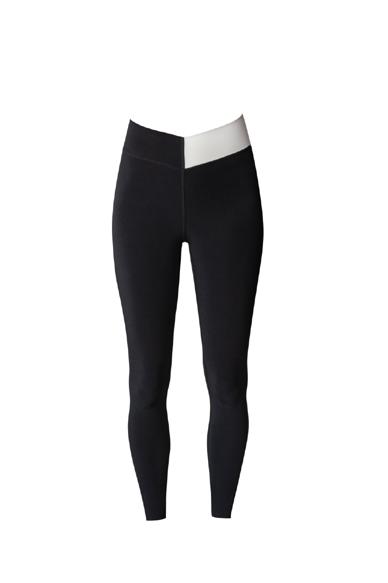 V Leggings Black & White