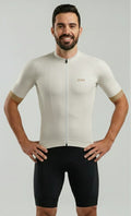 Jersey Hombre Beige Manga Corta
